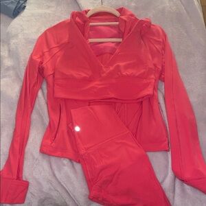 Lululemon Athletica pink Leggings Set